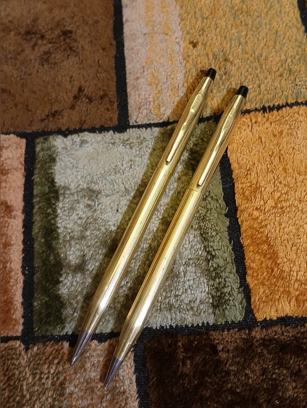 CROSS 10 KT GOLD-FILLED Ball-point Pen & Mechanical Pencil Vintage